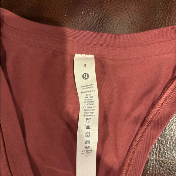 NEW Lululemon Athletica Red Sleeveless Tank Top - Picture 6 of 6